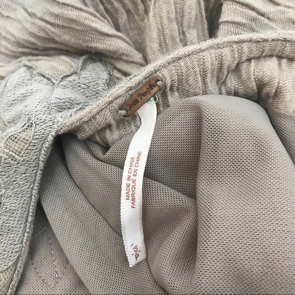 FREE PEOPLE Beige Textured Bodycon Dress - Picture 4 of 5